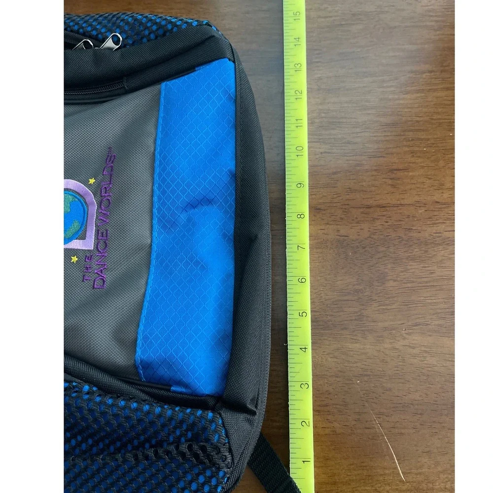 The Cheerleading Worlds Dance Worlds Backpack Blue Grey Athletic Gear Bag